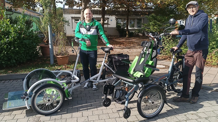 Neue Rollstuhlräder für das Förderzentrum Erfurt